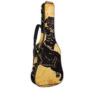 Chitarra Gig Bag Impermeabile Cerniera Morbida Chitarra Zaino, Basso Acustico & Classica Folk Chitarra Elettrica Borsa Vintage Old Hercules Caccia Leone