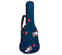 Chitarra Gig Bag Impermeabile Cerniera Morbida Chitarra Zaino, Basso Acustico & Classica Folk Chitarra Elettrica Borsa Aereo Pianura Aeroplano