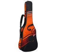 Chitarra Gig Bag Impermeabile Cerniera Morbida Chitarra Zaino, Basso Acustico & Classica Folk Chitarra Elettrica Borsa Strumenti Musicali Violoncello Retro