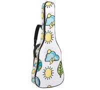 Chitarra Gig Bag Impermeabile Cerniera Morbida Chitarra Zaino, Basso Acustico & Classica Folk Chitarra Elettrica Borsa Naturale