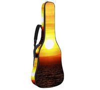 Chitarra Gig Bag Impermeabile Cerniera Morbida Chitarra Zaino, Basso Acustico & Classica Folk Chitarra Elettrica Borsa Sunset Beach