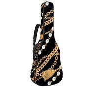Chitarra Gig Bag Impermeabile Cerniera Morbida Chitarra Zaino, Basso Acustico & Classica Folk Chitarra Elettrica Borsa Perle Nappa Catena Modello