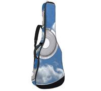 Chitarra Gig Bag Impermeabile Cerniera Morbida Chitarra Zaino, Basso Acustico & Classica Folk Chitarra Elettrica Bag Cd Dvd Nuvole Sky Music