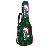 Chitarra Gig Bag Impermeabile Cerniera Morbida Chitarra Zaino, Basso Acustico & Classica Folk Chitarra Elettrica Borsa Natale Bellezza Gatto