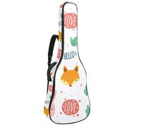 Chitarra Gig Bag Impermeabile Cerniera Morbida Chitarra Zaino, Basso Acustico & Classica Folk Chitarra Elettrica Borsa Animali Parole Modello