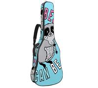 Chitarra Gig Bag Impermeabile Cerniera Morbida Chitarra Zaino, Basso Acustico & Classica Folk Chitarra Elettrica Borsa Essere Il Migliore Si Può Essere Raccoon