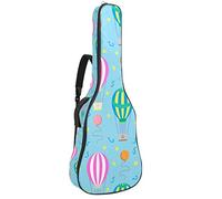 Chitarra Gig Bag Impermeabile Cerniera Morbida Chitarra Zaino Basso Acustico & Classica Folk Chitarra Elettrica Borsa Hot Air Balloons Pattern