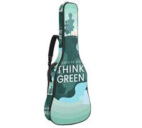 Chitarra Gig Bag Impermeabile Cerniera Morbida Chitarra Zaino, Basso Acustico & Classica Folk Chitarra Elettrica Borsa Pensare Verde Ambientale