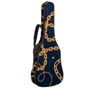 Chitarra Gig Bag Impermeabile Cerniera Morbida Chitarra Zaino, Basso Acustico & Classica Folk Chitarra Elettrica Borsa Colore Scuro Catena