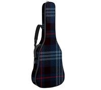 Chitarra Gig Bag Impermeabile Cerniera Morbida Chitarra Zaino, Basso Acustico & Classica Folk Chitarra Elettrica Borsa Twill Blu Navy Rosso Gird