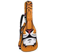 Chitarra Gig Bag Impermeabile Cerniera Morbida Chitarra Zaino Basso Acustico & Classica Folk Chitarra Elettrica Borsa King Tiger Animal Paint