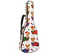 Chitarra Gig Bag Impermeabile Cerniera Morbida Chitarra Zaino, Basso Acustico & Classica Folk Chitarra Elettrica Borsa Esilarante Corgi
