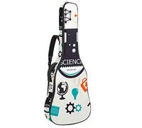 Chitarra Gig Bag Impermeabile Cerniera Morbida Chitarra Zaino, Basso Acustico & Classica Folk Chitarra Elettrica Borsa Elementi Scienza Con Provette