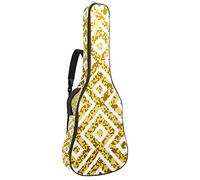 Chitarra Gig Bag Impermeabile Cerniera Morbida Chitarra Zaino, Basso Acustico & Classica Folk Chitarra Elettrica Borsa Rosso Twill Gird