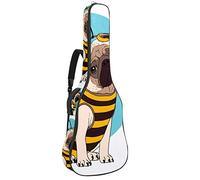 Chitarra Gig Bag Impermeabile Cerniera Morbida Chitarra Zaino, Basso Acustico & Classica Folk Chitarra Elettrica Borsa Adorabile Carlino