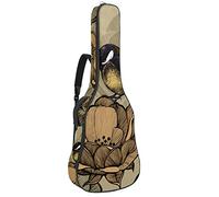 Chitarra Gig Bag Impermeabile Cerniera Morbida Chitarra Zaino Basso Acustico & Classica Folk Chitarra Elettrica Gazza Sul Fiore