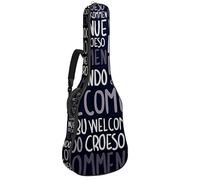 Chitarra Gig Bag Impermeabile Cerniera Morbida Chitarra Zaino, Basso Acustico & Classica Folk Chitarra Elettrica Borsa Benvenuto Lingua Diverse