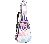 Chitarra Gig Bag Impermeabile Cerniera Morbida Chitarra Zaino Basso Acustico & Classica Folk Chitarra Elettrica Borsa Segui Il Tuo Cuore Colorato