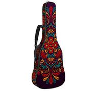 Chitarra Gig Bag Impermeabile Cerniera Morbida Chitarra Zaino, Basso Acustico & Classica Folk Chitarra Elettrica Borsa Mandala Boho Indian