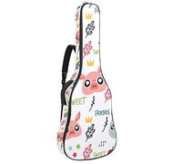 Chitarra Gig Bag Impermeabile Cerniera Morbida Chitarra Zaino, Basso Acustico & Classica Folk Chitarra Elettrica Borsa Animali Maiale Parole Modello