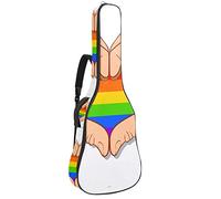 Chitarra Gig Bag Impermeabile Cerniera Morbida Chitarra Zaino, Basso Acustico & Classica Folk Chitarra Elettrica Borsa Colorata A Forma Di Cuore