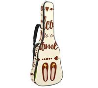 Chitarra Gig Bag Impermeabile Cerniera Morbida Chitarra Zaino Basso Acustico & Classica Folk Chitarra Elettrica Borsa Benvenuti A Nostra Casa