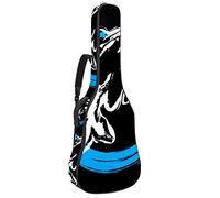 Chitarra Gig Bag Impermeabile Cerniera Morbida Chitarra Zaino, Basso Acustico & Classica Folk Chitarra Elettrica Borsa Nero Killer Whale Orca