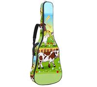 Chitarra Gig Bag Impermeabile Cerniera Morbida Chitarra Zaino Basso Acustico & Classica Folk Chitarra Elettrica Borsa Farm Animal Design