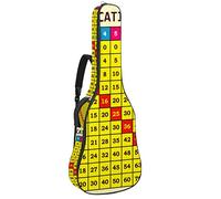 Chitarra Gig Bag Impermeabile Cerniera Morbida Chitarra Zaino, Basso Acustico & Classica Folk Chitarra Elettrica Borsa Matematica Moltiplicazione Tavoli