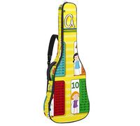 Chitarra Gig Bag Impermeabile Cerniera Morbida Chitarra Zaino, Basso Acustico & Classica Folk Chitarra Elettrica Borsa Tempi Tabelle Moltiplicazione Tavolo