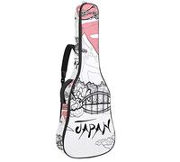 Chitarra Gig Bag Impermeabile Cerniera Morbida Chitarra Zaino, Basso Acustico & Classica Folk Chitarra Elettrica Borsa Giappone Paesaggio