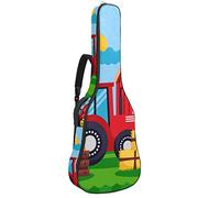 Chitarra Gig Bag Impermeabile Cerniera Morbida Chitarra Zaino, Basso Acustico & Classica Folk Chitarra Elettrica Borsa Farm Cartoon