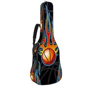 Chitarra Gig Bag impermeabile cerniera morbida chitarra zaino basso acustico & classico folk chitarra elettrica borsa basket on fire