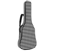 Chitarra Gig Bag impermeabile cerniera morbida chitarra zaino basso acustico & classico folk chitarra elettrica borsa nero e bianco banda