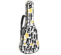 Chitarra Gig Bag impermeabile cerniera morbida chitarra zaino, basso acustico & classico folk chitarra elettrica borsa modello lettere