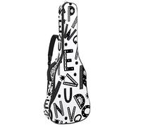 Chitarra Gig Bag impermeabile cerniera morbida chitarra zaino, basso acustico & classico folk chitarra elettrica borsa modello lettere
