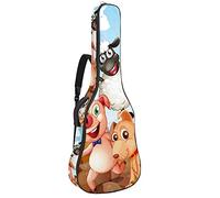 Chitarra Gig Bag Impermeabile Cerniera Morbida Chitarra Zaino per Basso Acustico & Classica Folk Chitarra Elettrica Caso Animal Farm Selfie