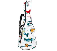 Chitarra Gig Bag Impermeabile Cerniera Morbida Chitarra Zaino per Basso Acustico & Classica Folk Chitarra Elettrica Caso Colorato Aereo Elicottero