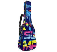 Chitarra Gig Bag Impermeabile Cerniera Morbida Chitarra Zaino per Basso Acustico & Classica Folk Chitarra Elettrica Caso Flamingo Beach Fish Hawa