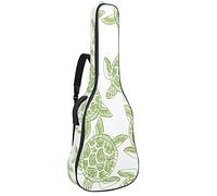 Chitarra Gig Bag Impermeabile Cerniera Morbida Chitarra Zaino per Basso Acustico & Classica Folk Chitarra Elettrica Caso Verde Sea Turtles Pattern