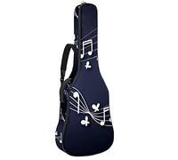 Chitarra Gig Bag Impermeabile Cerniera Morbida Chitarra Zaino per Basso Acustico & Classica Folk Chitarra Elettrica Caso Nota Musicale Con Butterlfy