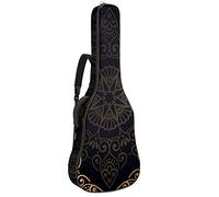 Chitarra Gig Bag impermeabile cerniera morbida zaino chitarra chitarra chitarra basso acustico & classico folk chitarra elettrica borsa bella geometrica cerchio