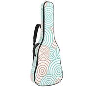 Chitarra Gig Bag impermeabile cerniera morbida zaino chitarra chitarra chitarra chitarra chitarra acustica basso & classico folk chitarra elettrica astratto verde & arancione modello
