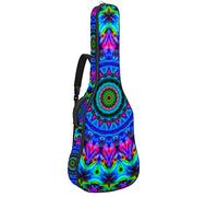 Chitarra Gig Bag Impermeabile Cerniera Soft Chitarra Zaino, Basso Acustico & Classico Folk Chitarra Elettrica Borsa Bella Caleidoscopio