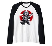 Chitarra Heavy Metal Havanese Dog Rock Dog Lover Maglia con Maniche Raglan