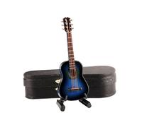 Chitarra in legno in legno dselvgvu con stand e mini strumento musical strumento classico replica figurine da collezione figurine modello di decorazi