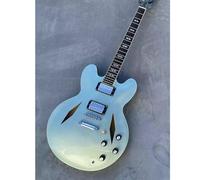 Chitarra jazz a 6 corde con tasto osseo, modello Dave Gro, corpo semivuoto