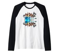 Chitarra Lago Ombra Amore Chitarra Musicista Rock On Guitar Alberi Maglia con Maniche Raglan