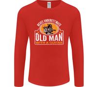 Chitarra Mai Underestimate Un Vecchio Uomo Maniche