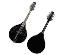 Chitarra Mandolino Nera A 8 Corde Con Custodia Per Il Trasporto, Corde E Plettri Professionale Mandolino